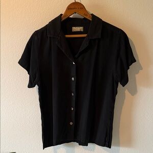 Tommy Bahama Black Button-Up Shirt